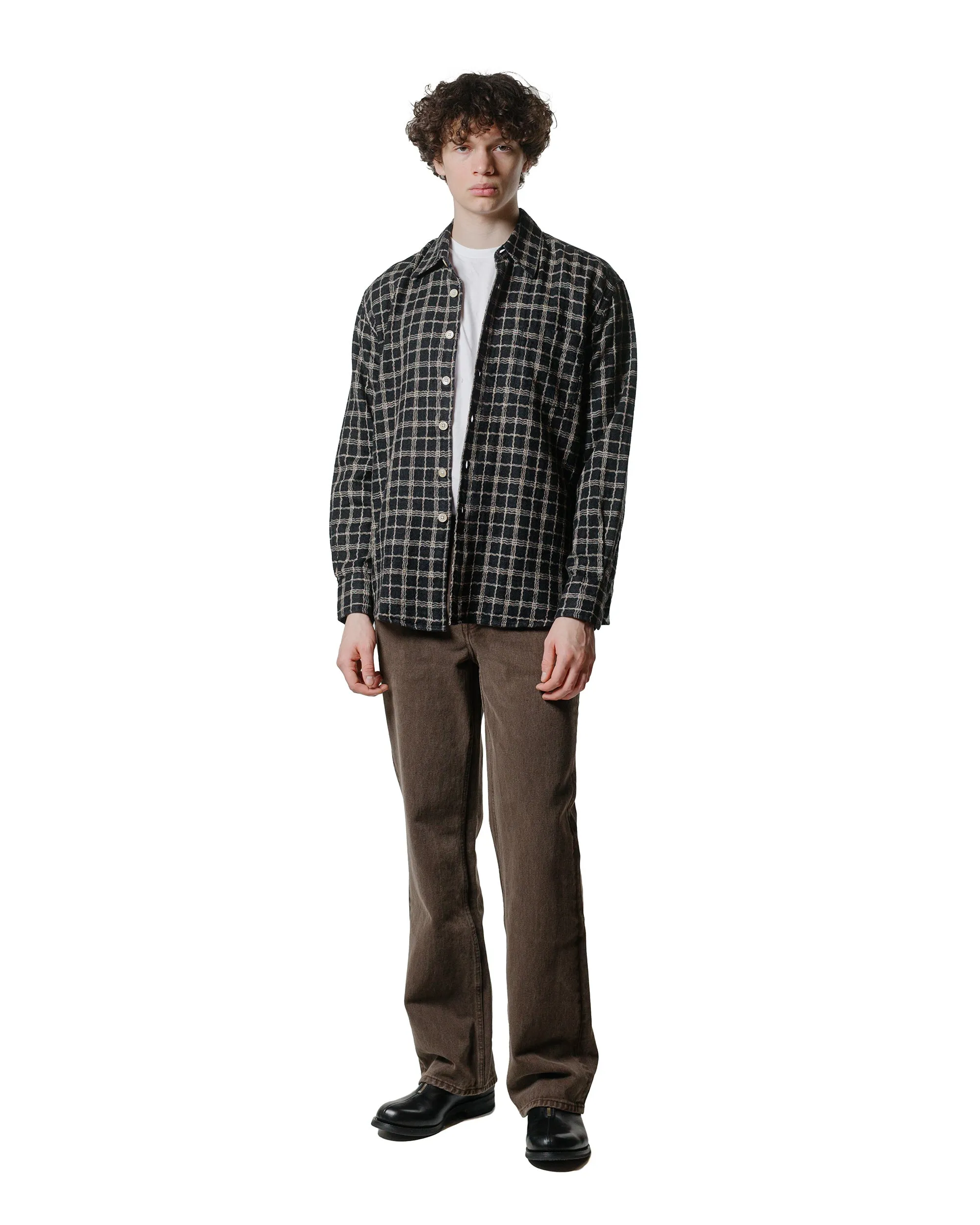 Our Legacy Above Shirt Black Fishnet Cloth