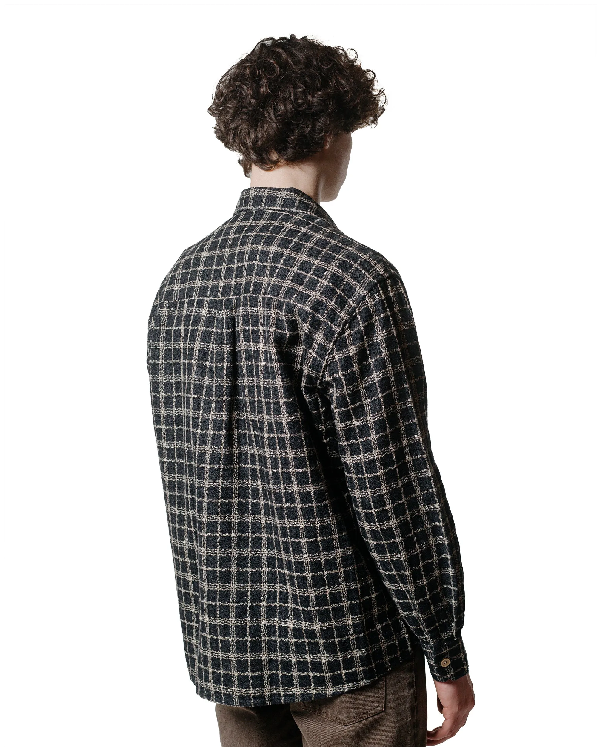 Our Legacy Above Shirt Black Fishnet Cloth
