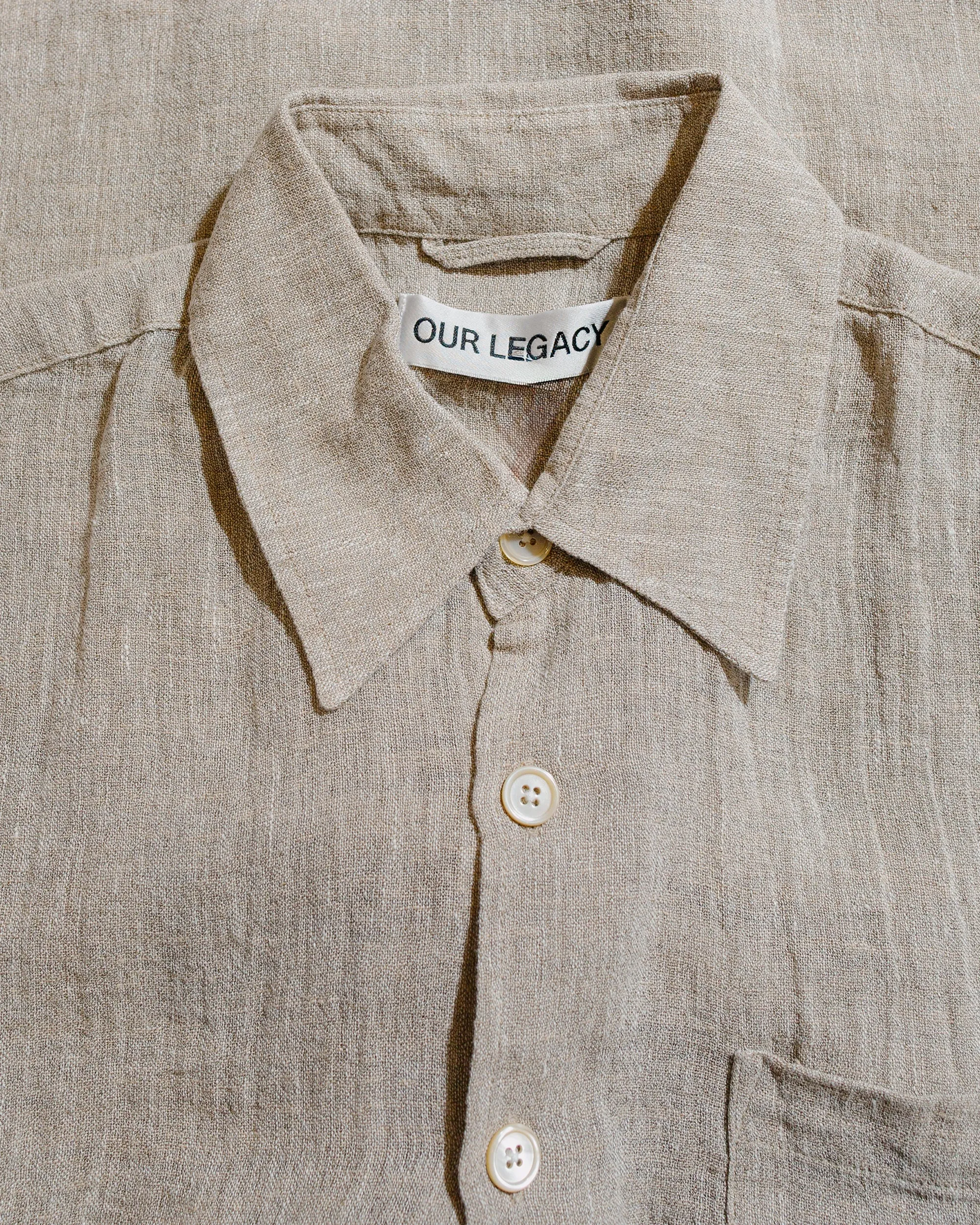 Our Legacy Above Shirt Pollen Dust Sparse Crepe Weave