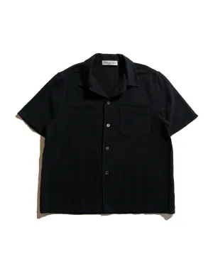 Our Legacy Box Shirt Shortsleeve Black Crochet Weave