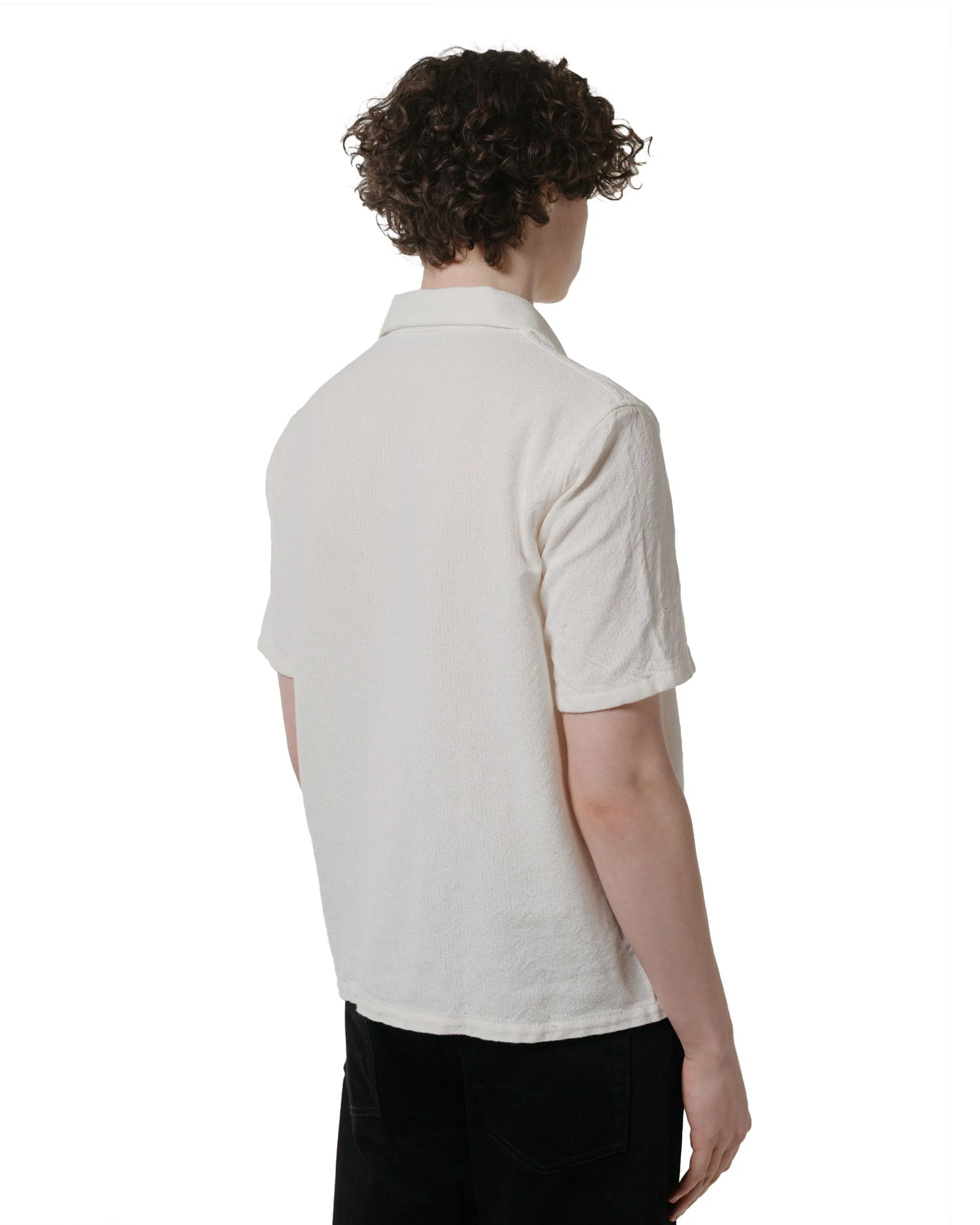 Our Legacy Box Shirt Shortsleeve White Crochet Weave