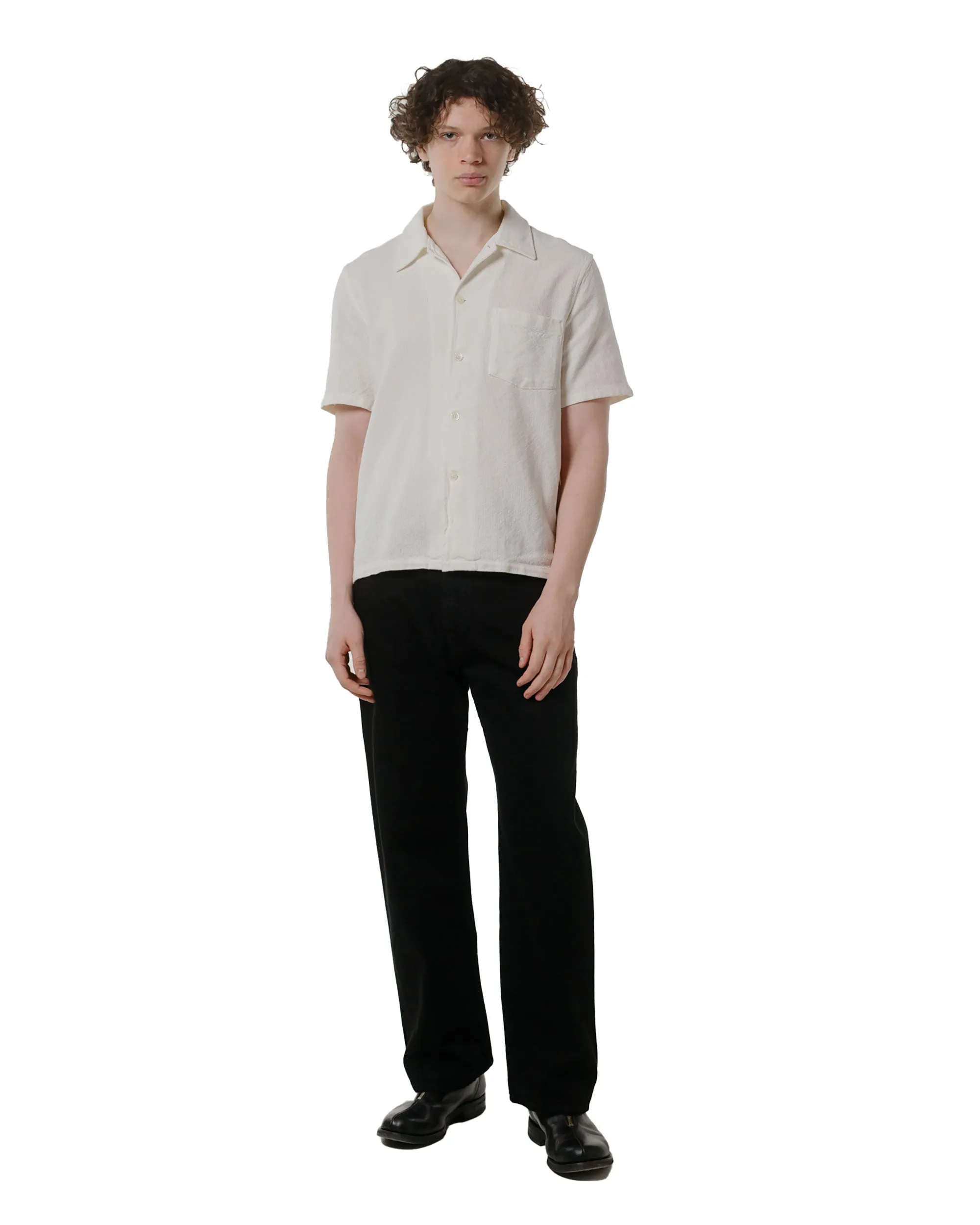 Our Legacy Box Shirt Shortsleeve White Crochet Weave
