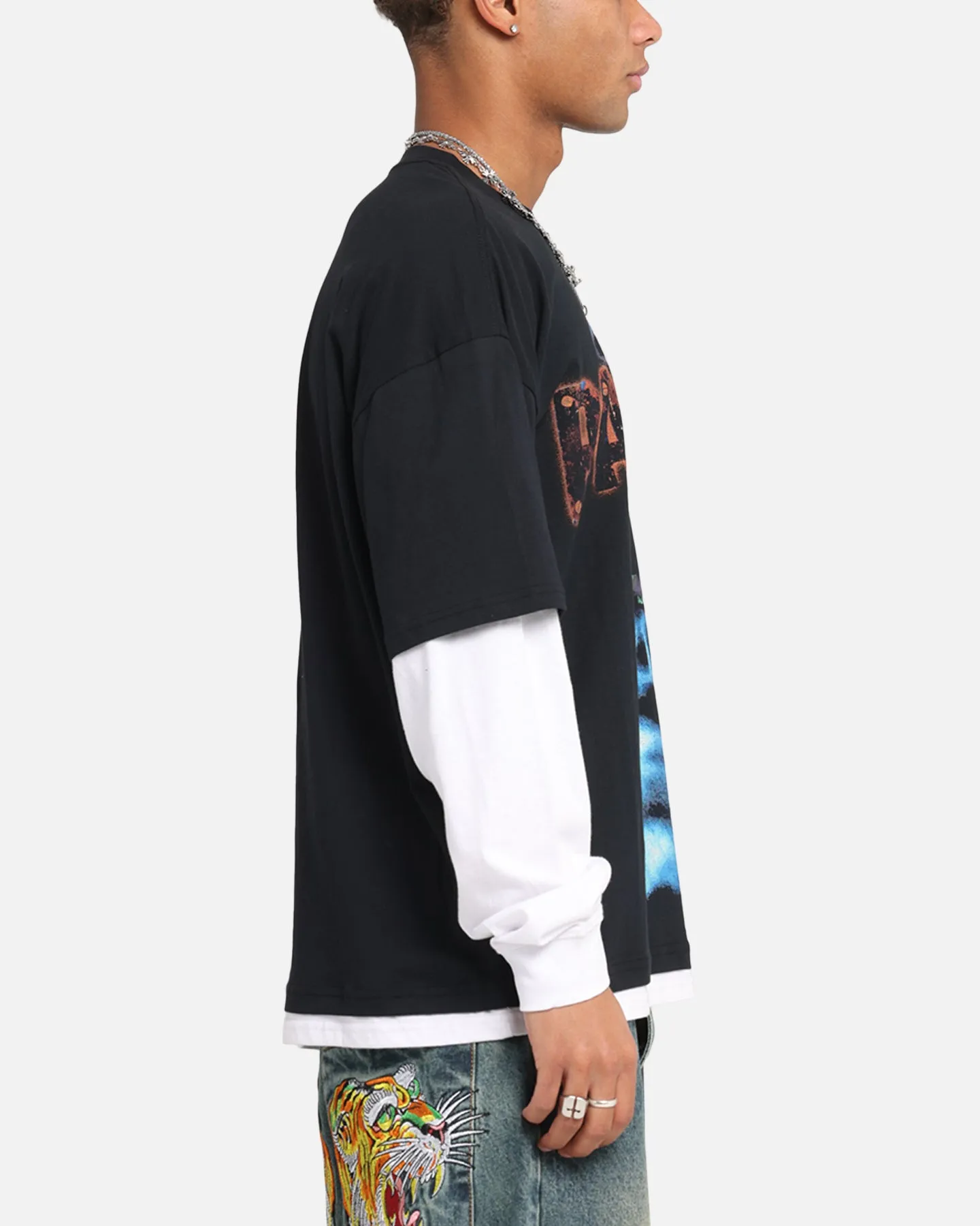 Pantera Pantera Layered Long Sleeve T-Shirt Black Wash