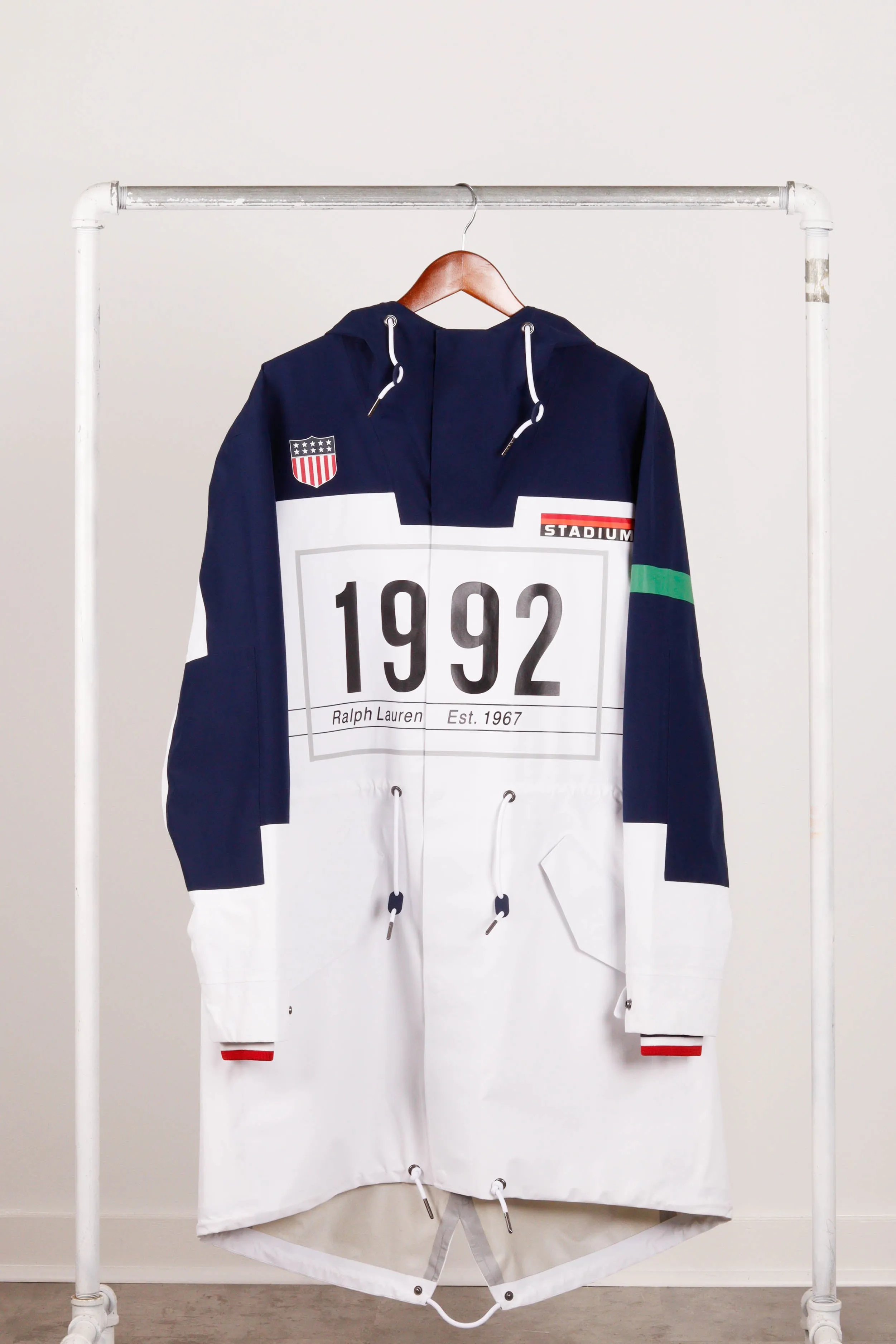 Polo Ralph Lauren FW17 'Stadium 1992 Retro Water Proof Marsh' Coat