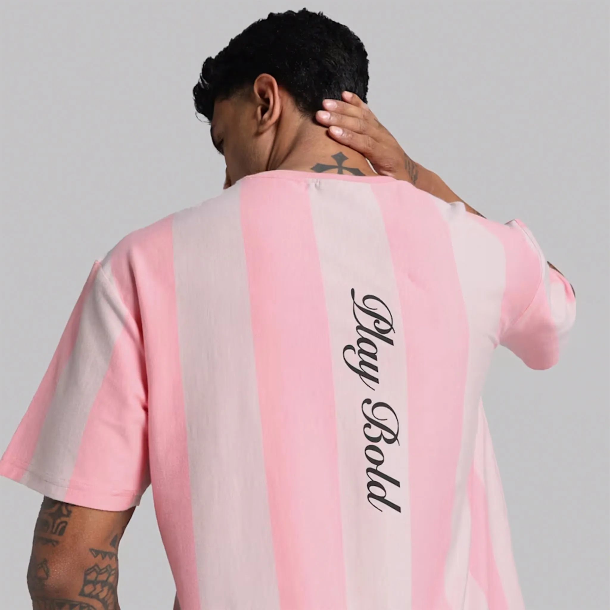 Puma X RCB Retro Striper Tee (Pinkscape)