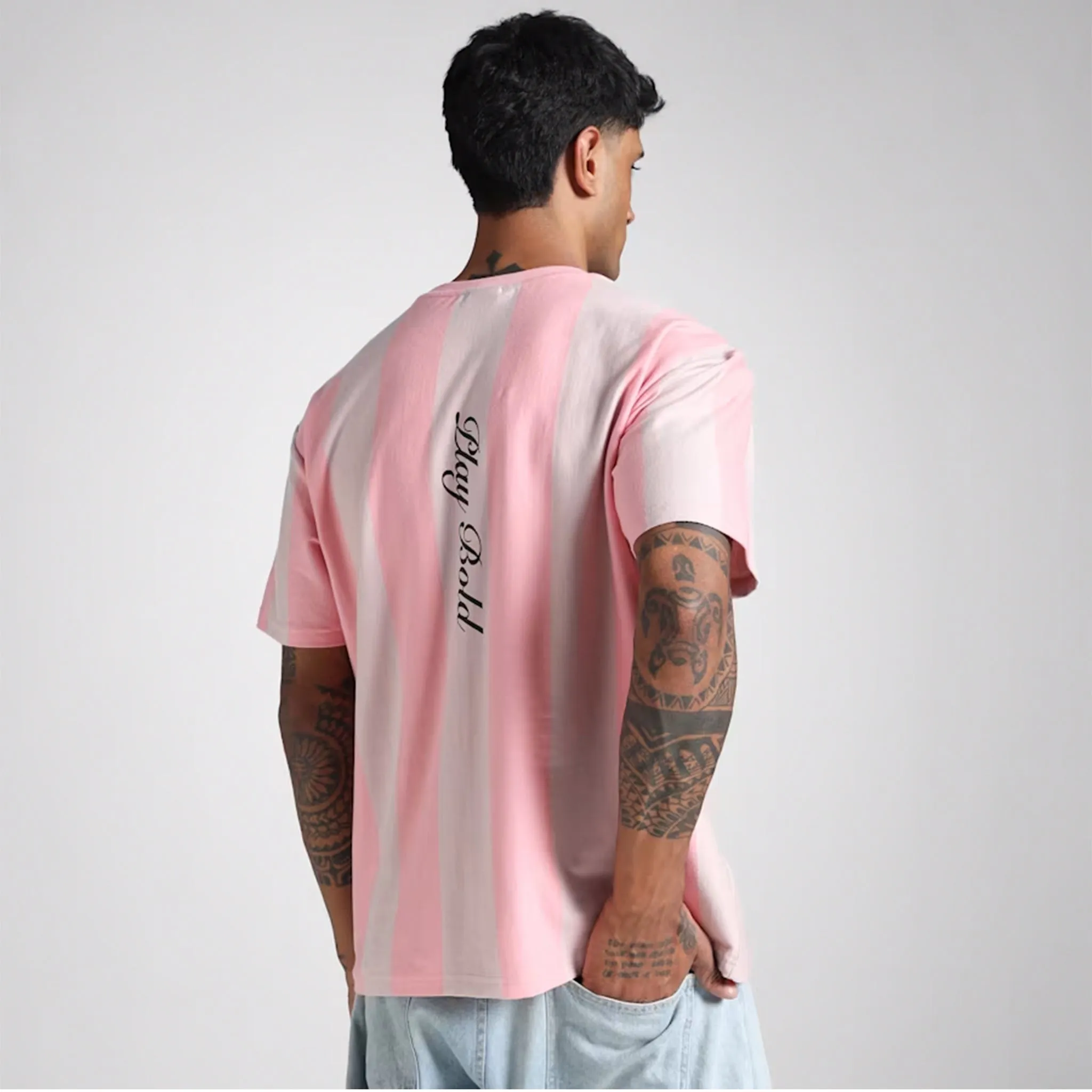Puma X RCB Retro Striper Tee (Pinkscape)
