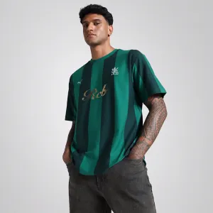 Puma X RCB Retro Striper Tee (WILD GREEN)
