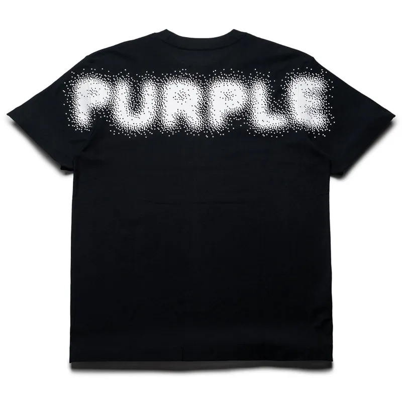 Purple Brand Pixelated Tee - Black