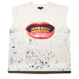 Purple Brand Smile Tank Top - Off White