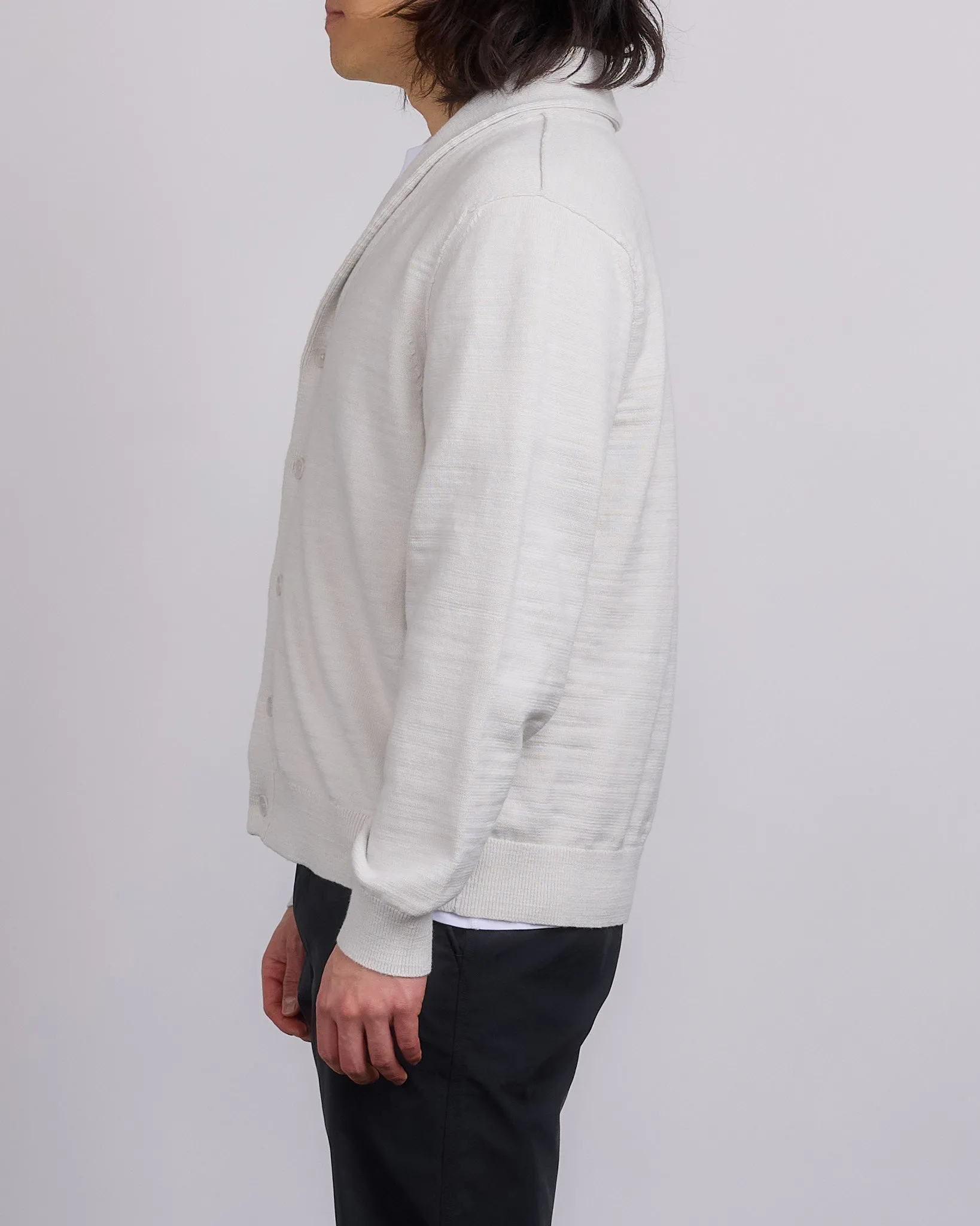 Reigning Champ Cotton Slub Laurel Cardigan Oyster