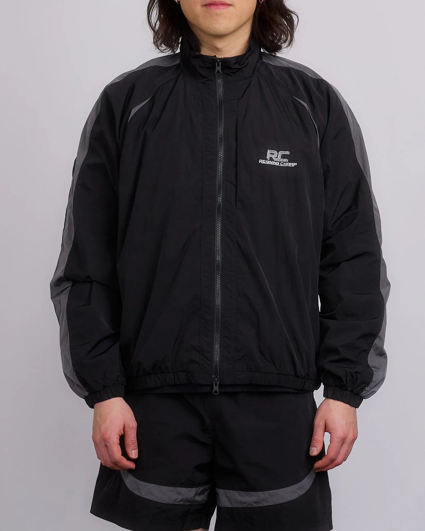 Reigning Champ Textured Nylon Radar Jacket Black