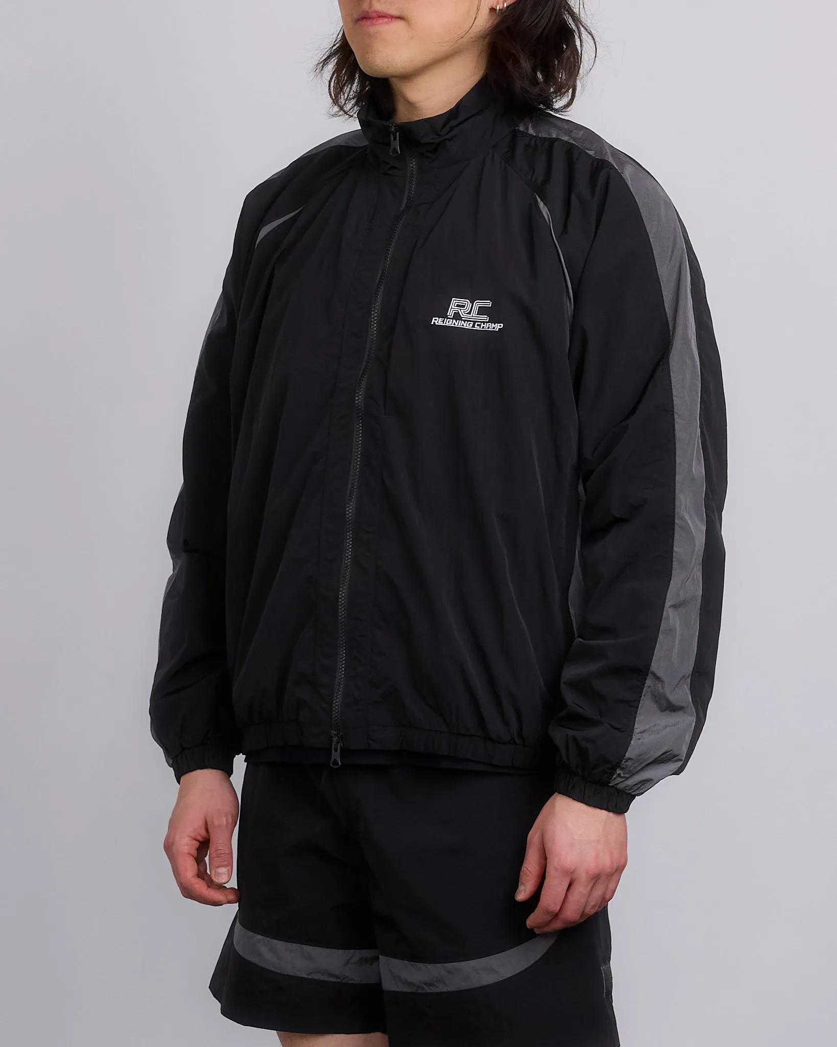 Reigning Champ Textured Nylon Radar Jacket Black
