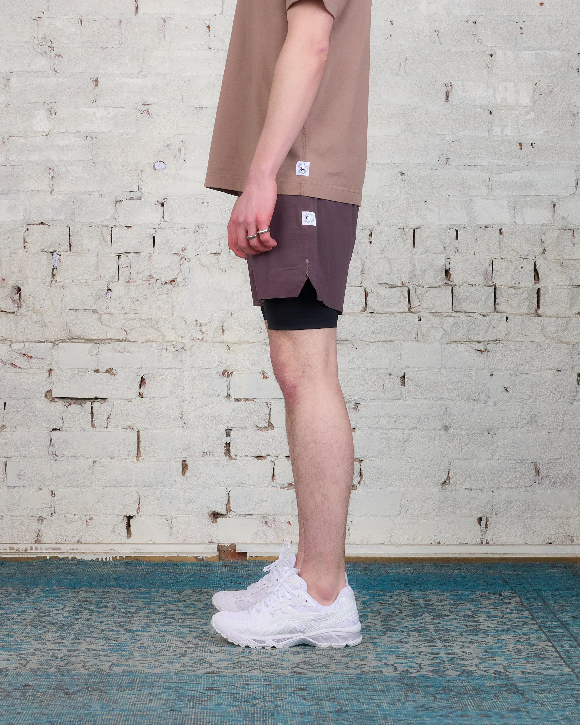 Reigning Champ Woven Running Short Oxodized Plum