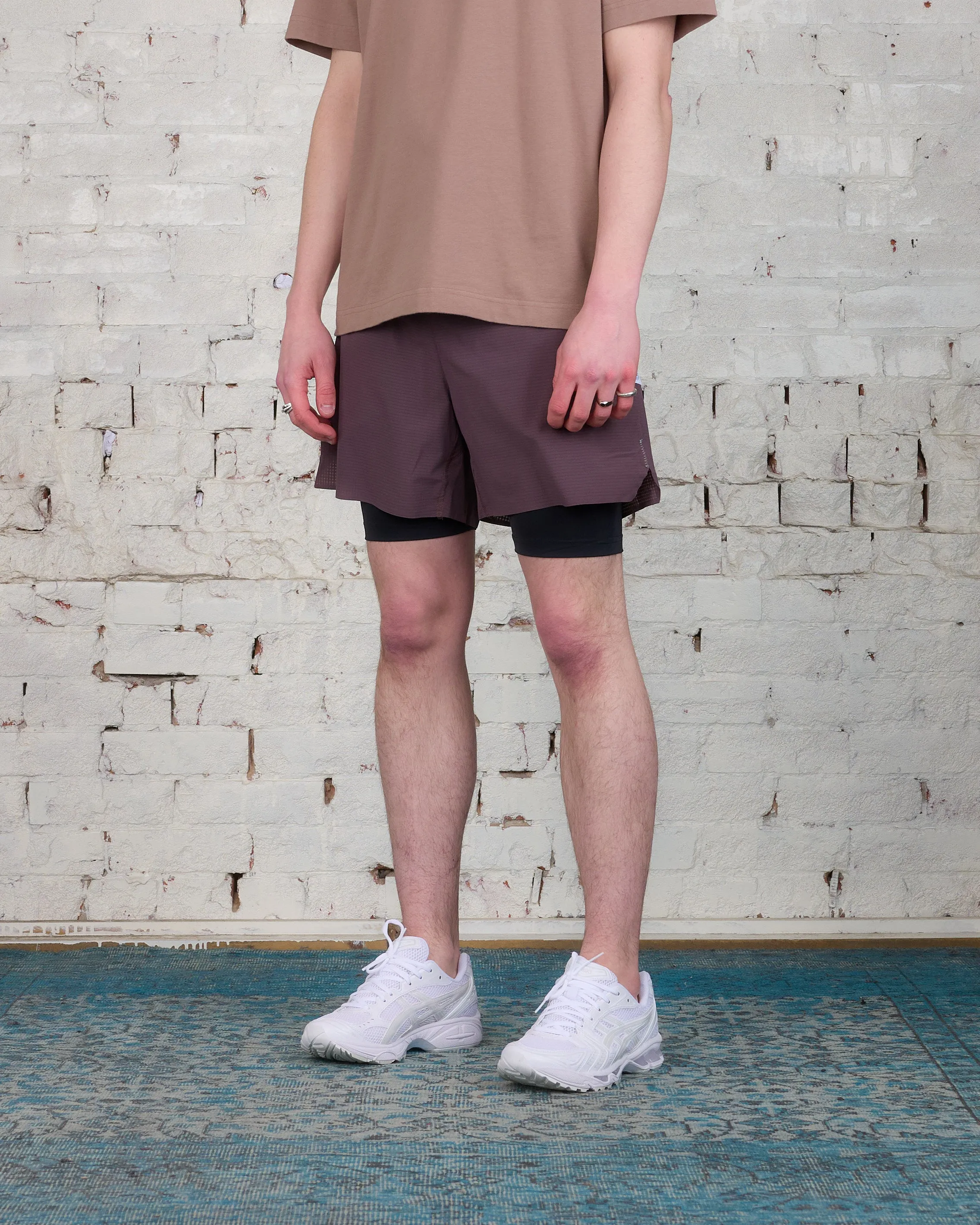 Reigning Champ Woven Running Short Oxodized Plum
