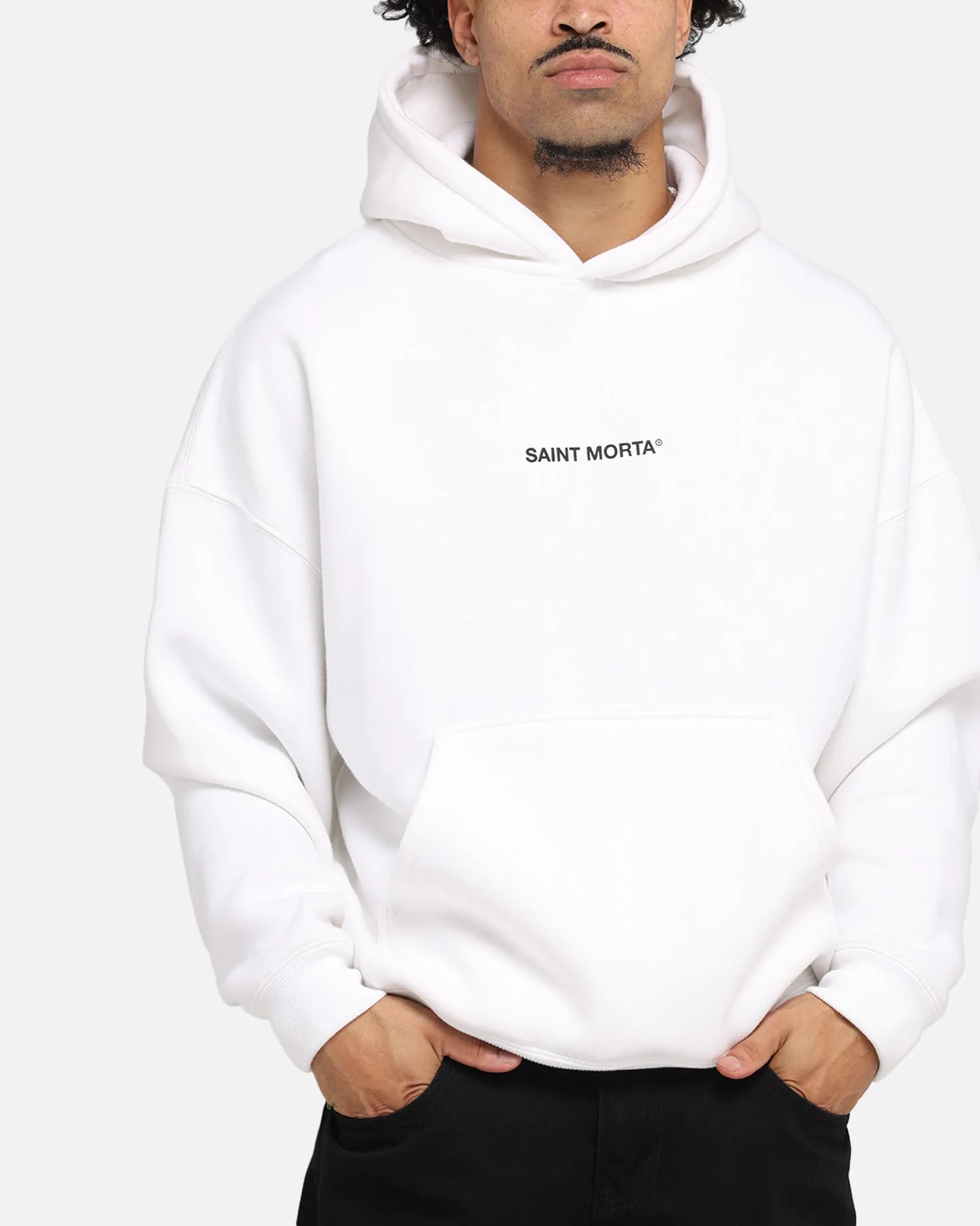 Saint Morta Lover Club Boxy Hoodie White