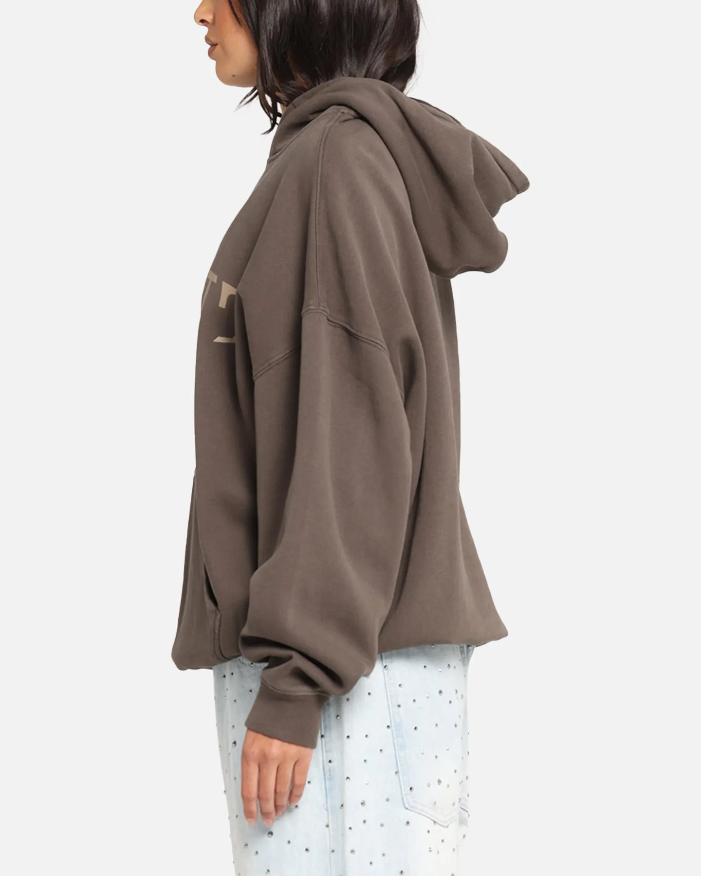 Saint Morta Vision Boxy Hoodie Brown