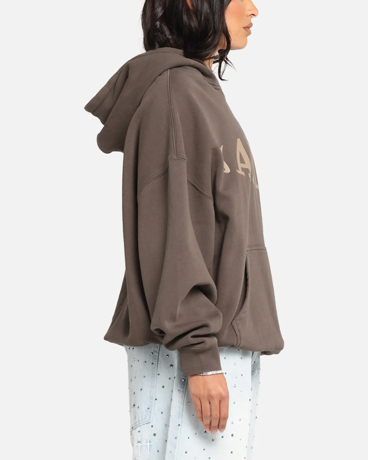 Saint Morta Vision Boxy Hoodie Brown