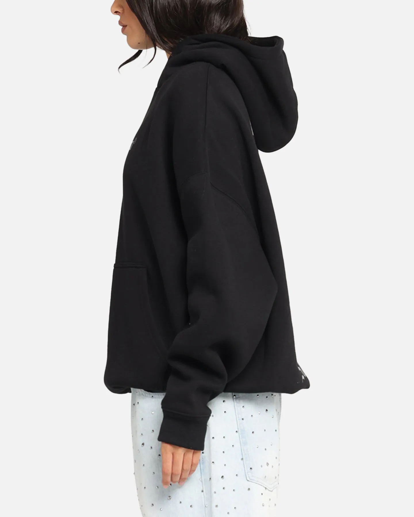 Saint Morta Weiry Hearts Boxy Hoodie Black