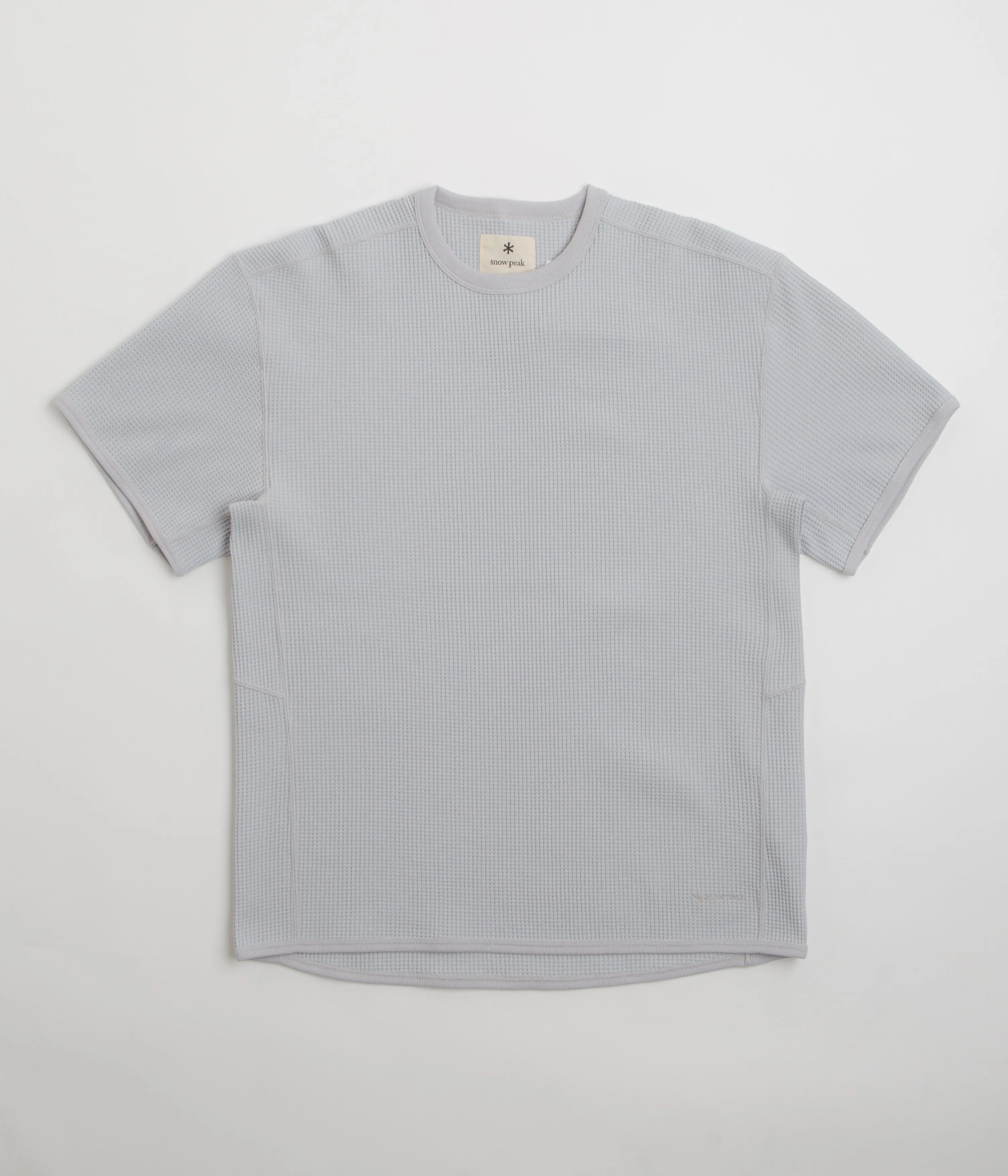 Snow Peak Dry Waffle T-Shirt - Light Grey