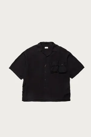 Soft Linen HUNTING NAM Aloha Shirt - Black