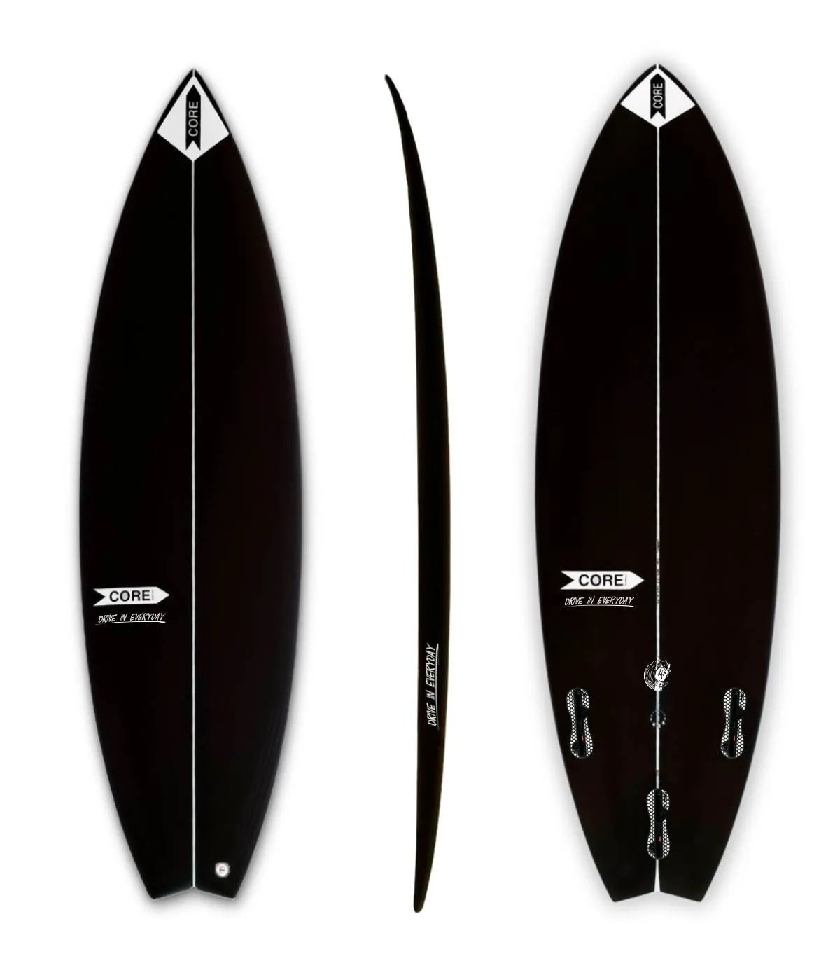TABLA DE SURF CORE DRIVE IN EVERYDAY BLACK FCS II