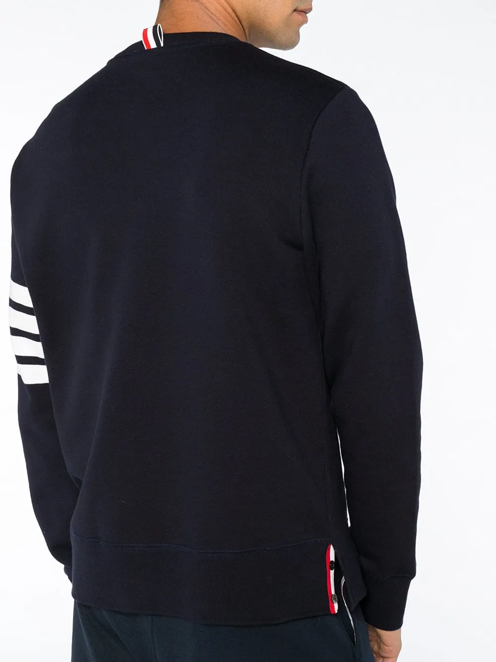 THOM BROWNE - Men Classic Sweatshirt In Classic Loopback W/ Engineered 4 Bar