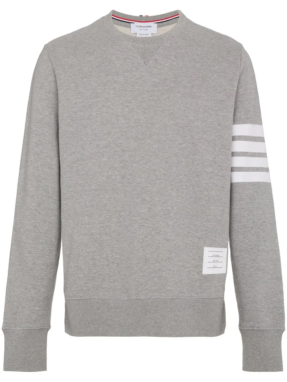THOM BROWNE - Men Classic Sweatshirt In Classic Loopback W/ Engineered 4 Bar