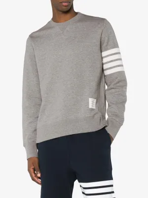 THOM BROWNE - Men Classic Sweatshirt In Classic Loopback W/ Engineered 4 Bar