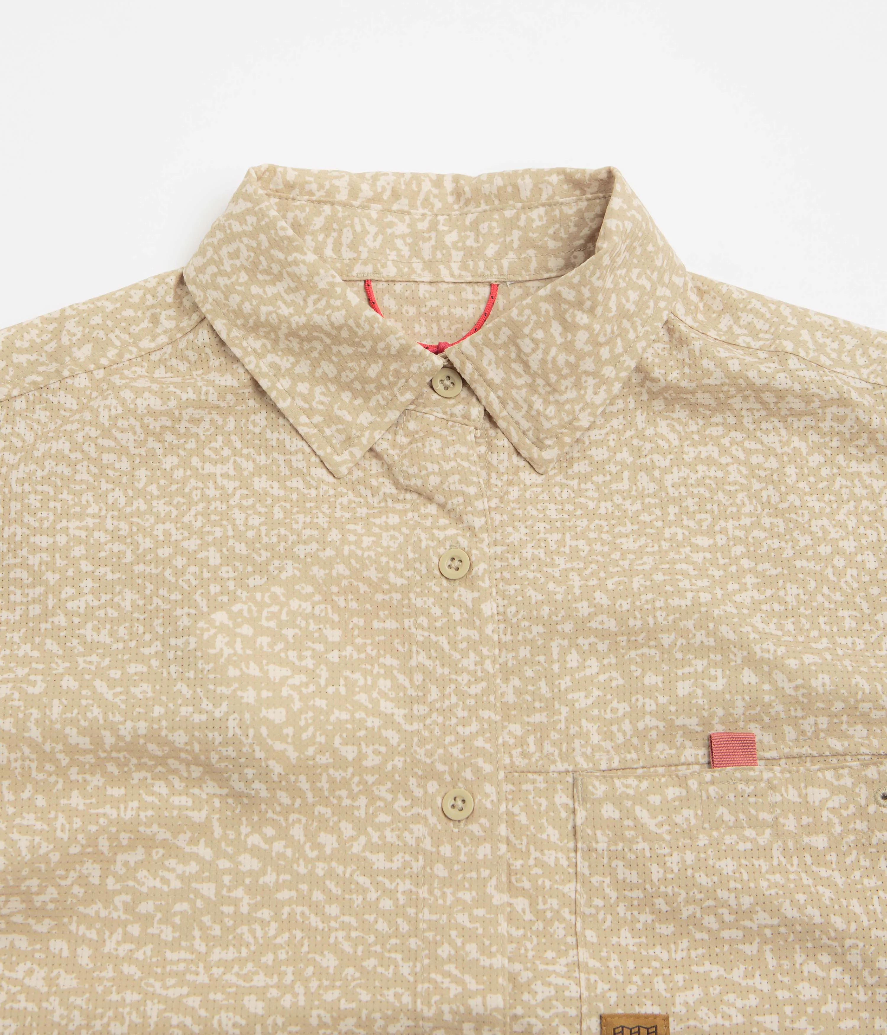 Topo Designs Womens Retro River Short Sleeve Shirt - Crackle Sesame