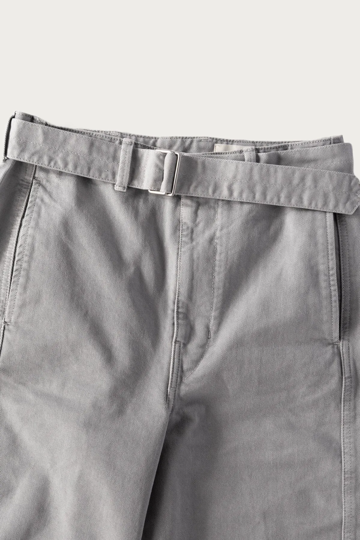 Twisted Belted Pants - Snowy Blue Grey