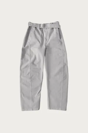 Twisted Belted Pants - Snowy Blue Grey