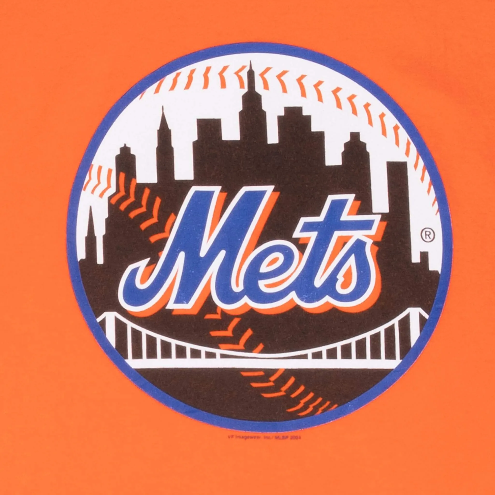 VINTAGE MLB NEW YORK METS 2004 RINGER TEE SHIRT XL