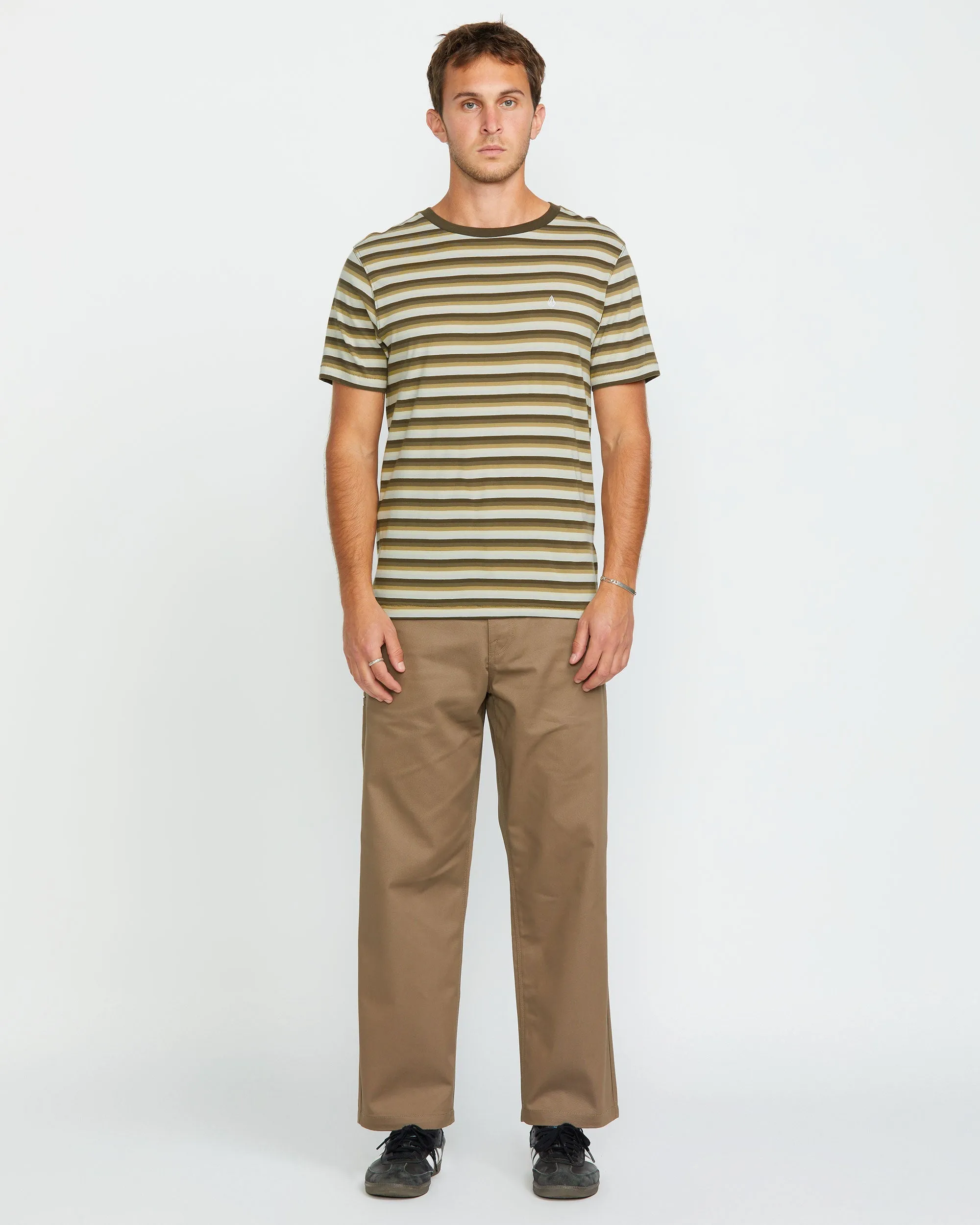 VOLCOM LEVEL STONE CREW SS | CAMISETA DE RAYAS
