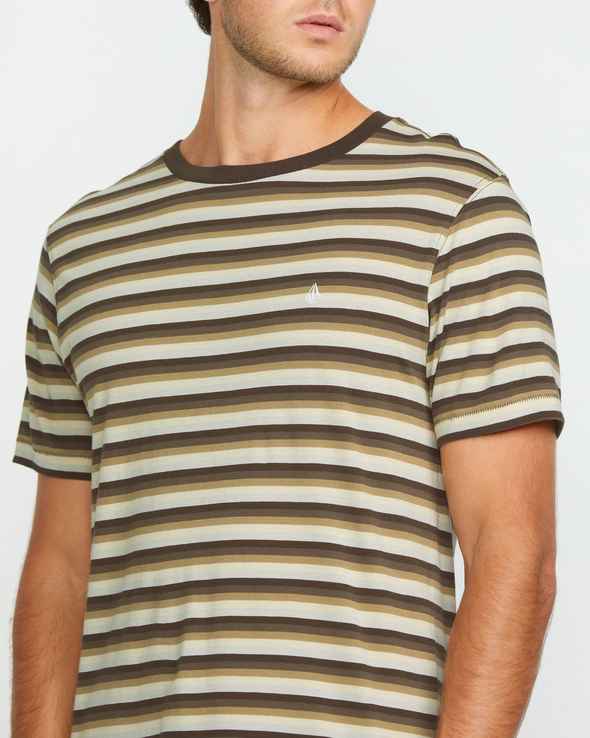 VOLCOM LEVEL STONE CREW SS | CAMISETA DE RAYAS