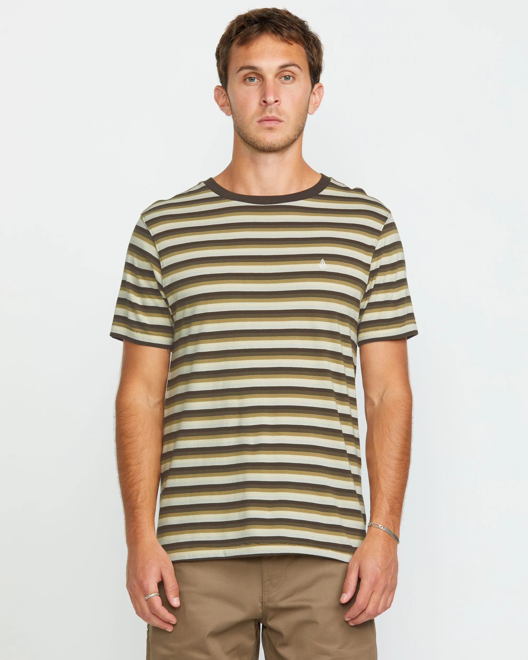 VOLCOM LEVEL STONE CREW SS | CAMISETA DE RAYAS