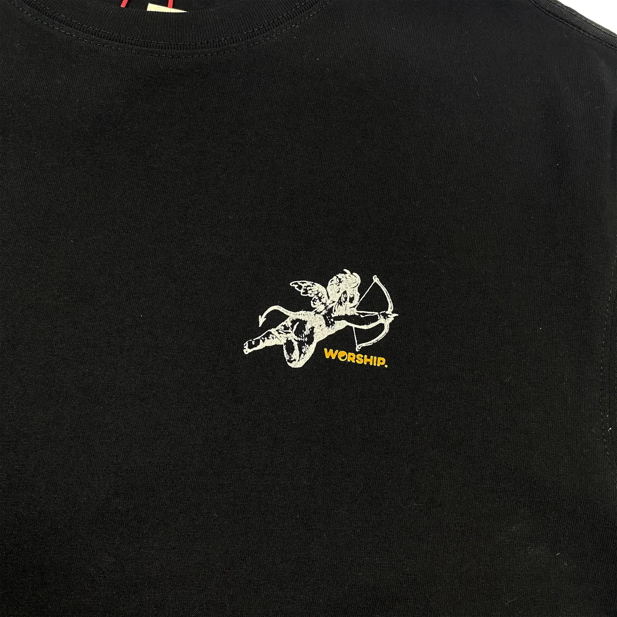 Worship Cherub Tee Black