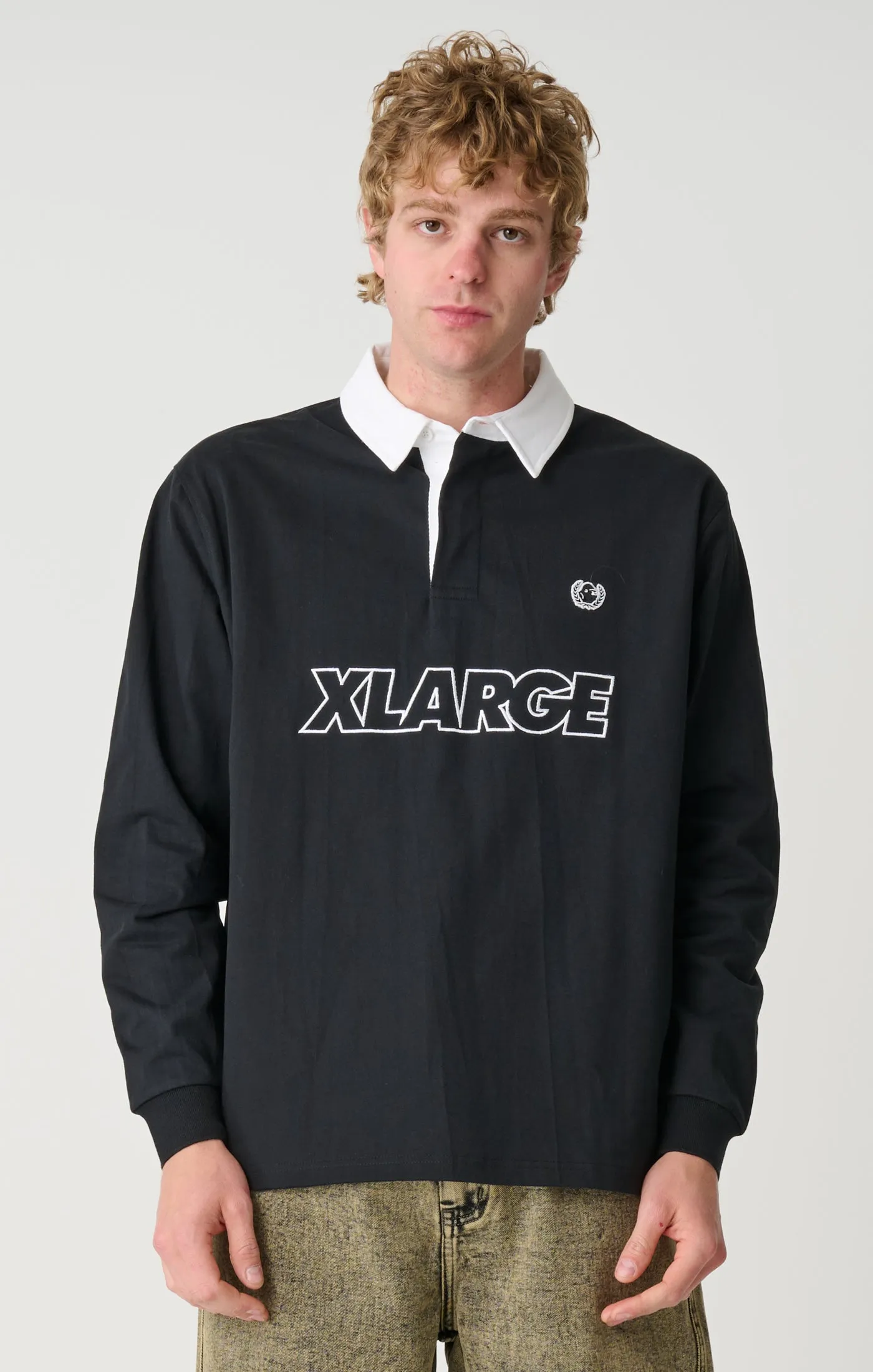 X-Large Wreath Rugby Black